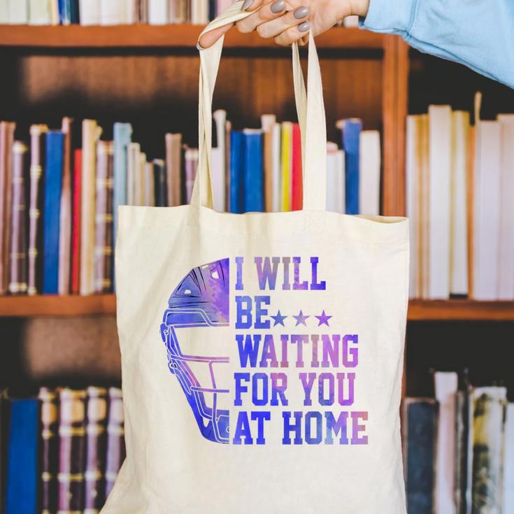 I Will Be Waiting For You At Home Baseball Softball Catcher Canvas Tote Bag