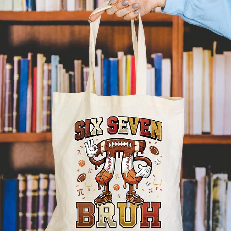 Women's Six Seven 67 Happy Pi Day 314 Football Basketball Baseball Canvas Tote Bag