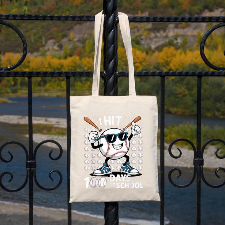 100 Days Of School Baseball Bat 100th Day Of School Canvas Tote Bag 100 Days Of School Baseball Bat 100th Day Of School Canvas Tote Bag