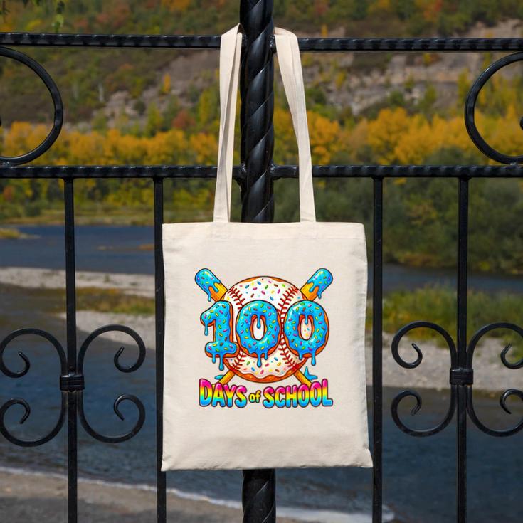100 Days Of School Baseball Drip Boys 100th Day Of School Canvas Tote Bag 100 Days Of School Baseball Drip Boys 100th Day Of School Canvas Tote Bag