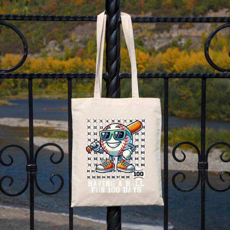 100 Days Of School Boys Baseball 100th Day Of School Kids Canvas Tote Bag 100 Days Of School Boys Baseball 100th Day Of School Kids Canvas Tote Bag