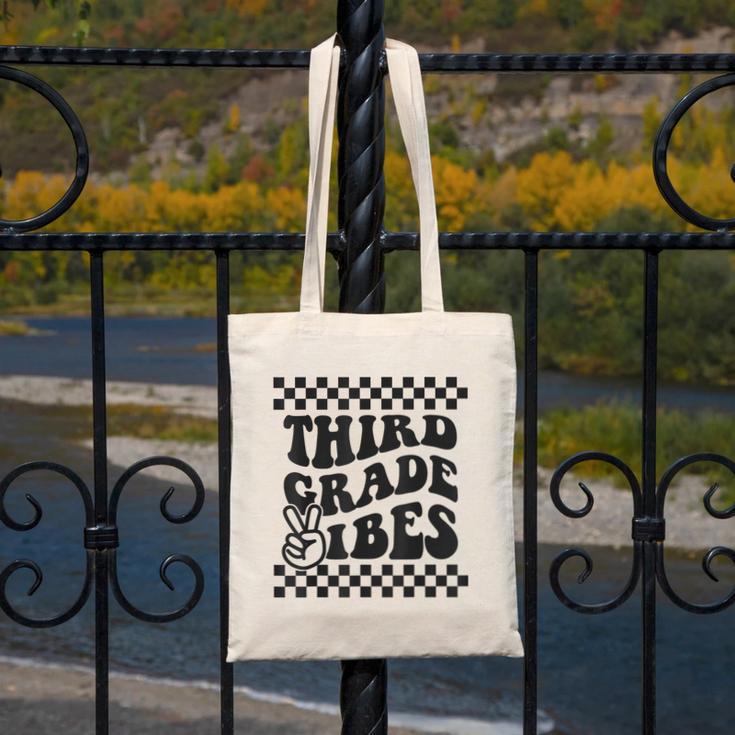 1st Day Of 3rd Grade Vibes Retro Girls Back To School Boys Canvas Tote Bag 1st Day Of 3rd Grade Vibes Retro Girls Back To School Boys Canvas Tote Bag