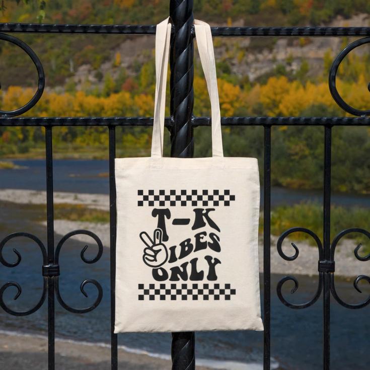 1st Day Of TK Vibes Only Retro Girls Back To SchoolK Boys Canvas Tote Bag 1st Day Of TK Vibes Only Retro Girls Back To SchoolK Boys Canvas Tote Bag