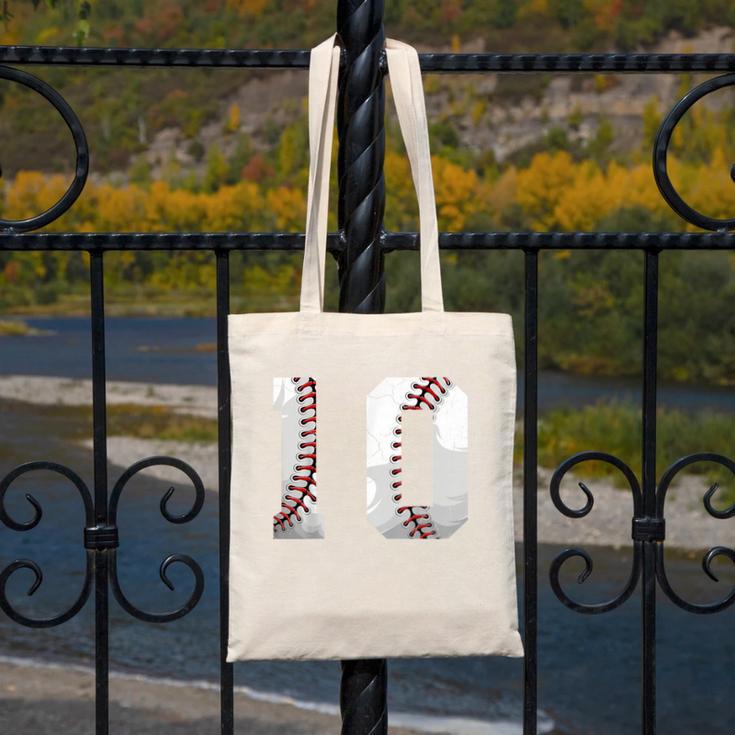 2016 10th Birthday Baseball Boys Kids Ten 10 Tenth Canvas Tote Bag