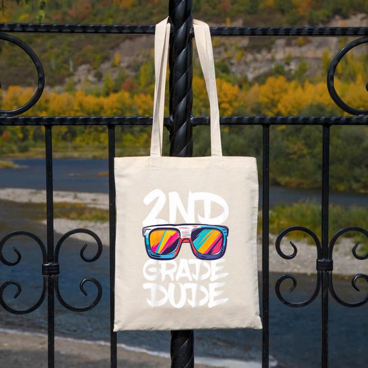 2nd Grade Dude Shirt Back To School Second Grade Boy Girl Canvas Tote Bag