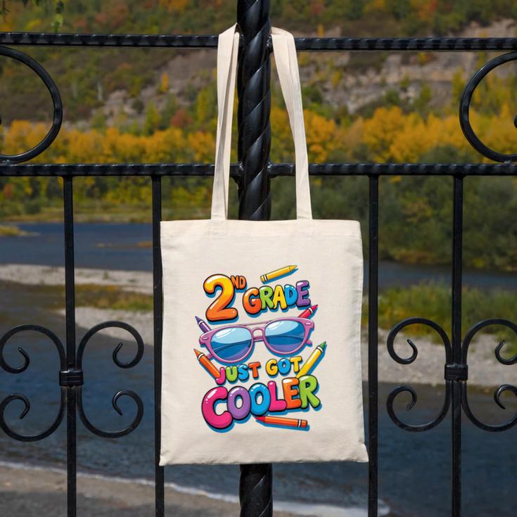 2nd Grade Just Got Cooler Shirt Back To School Kids Canvas Tote Bag