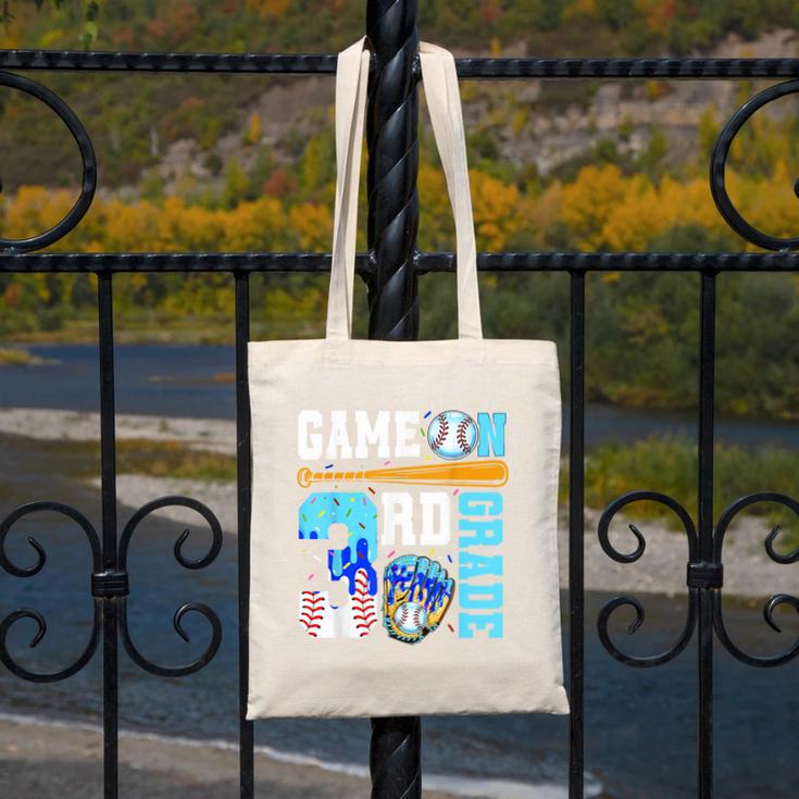 3rd Grade Back To School Baseball Drip Ice Cream Game On Canvas Tote Bag 3rd Grade Back To School Baseball Drip Ice Cream Game On Canvas Tote Bag
