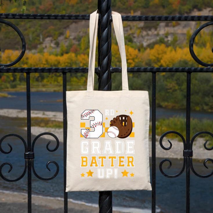 3rd Grade Batter Up Baseball First Day Back To School Canvas Tote Bag