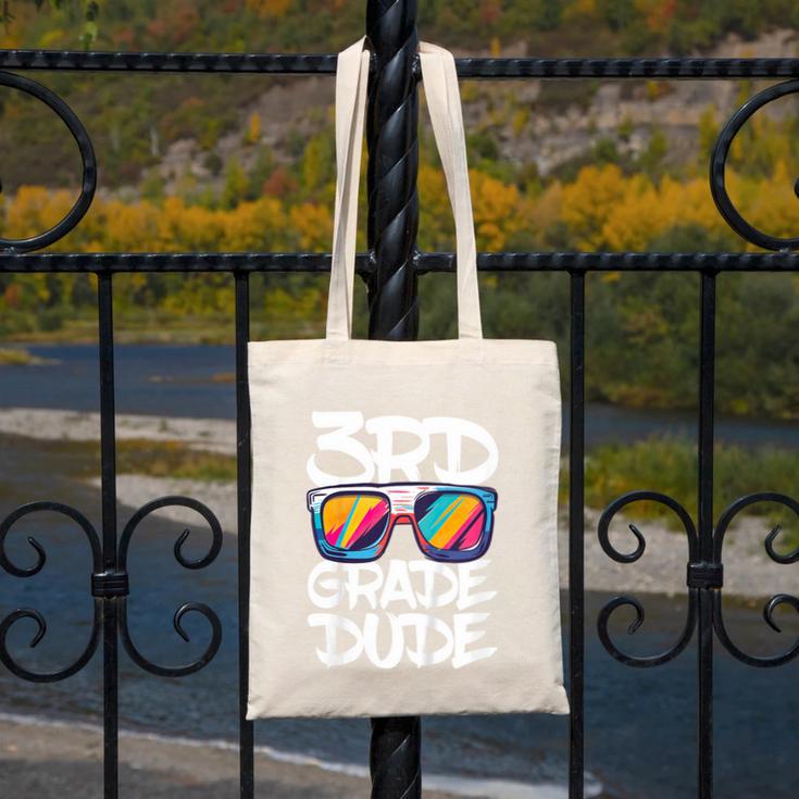 3rd Grade Dude Shirt Back To School Third Grade Boy Girl Canvas Tote Bag 3rd Grade Dude Shirt Back To School Third Grade Boy Girl Canvas Tote Bag