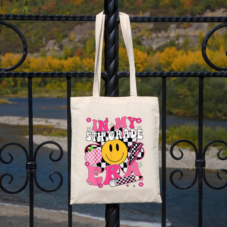 In My 5th Grade Era First Day Of School Back To School Retro Canvas Tote Bag In My 5th Grade Era First Day Of School Back To School Retro Canvas Tote Bag