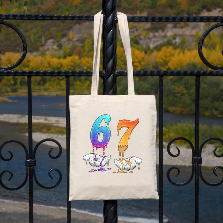 6 7 Six Seven Meme Hands Ice Cream Baseball Drip Boy Girl Canvas Tote Bag 6 7 Six Seven Meme Hands Ice Cream Baseball Drip Boy Girl Canvas Tote Bag