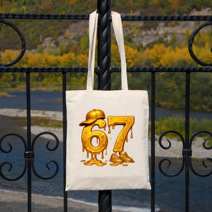 67 Brain Rot Meme Baseball Ice Cream Drip For Kids & Teens Canvas Tote Bag 67 Brain Rot Meme Baseball Ice Cream Drip For Kids & Teens Canvas Tote Bag