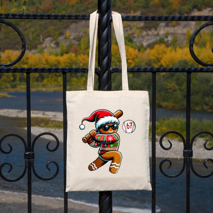 67 Gingerbread Man Playing Baseball Christmas 6 7 Meme Canvas Tote Bag 67 Gingerbread Man Playing Baseball Christmas 6 7 Meme Canvas Tote Bag