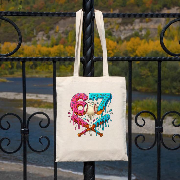 67 Ice Cream Drip Baseball Meme – Six Seven Gen Alpha Canvas Tote Bag 67 Ice Cream Drip Baseball Meme – Six Seven Gen Alpha Canvas Tote Bag