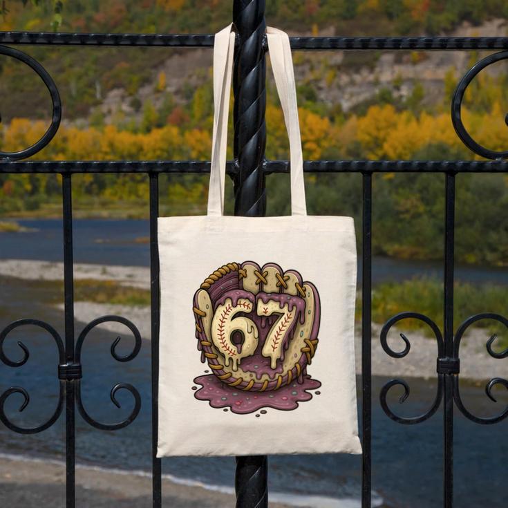 67 Ice Cream Drip Six Seven Baseball Premium Tri-Blend Canvas Tote Bag
