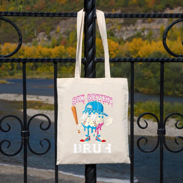 67 Six Seven Baseball Ice Cream Drip Number 67 Player Canvas Tote Bag 67 Six Seven Baseball Ice Cream Drip Number 67 Player Canvas Tote Bag