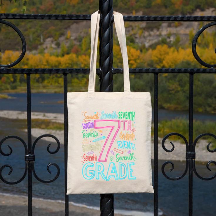 7th Grade Typography Team Seventh Grade Back To School Kids Canvas Tote Bag 7th Grade Typography Team Seventh Grade Back To School Kids Canvas Tote Bag