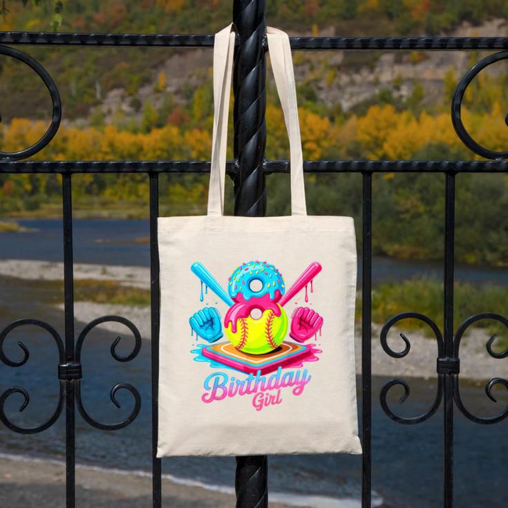 8th Birthday Baseball Ice Cream Drip 8 Years Old Girls B-Day Canvas Tote Bag 8th Birthday Baseball Ice Cream Drip 8 Years Old Girls B-Day Canvas Tote Bag