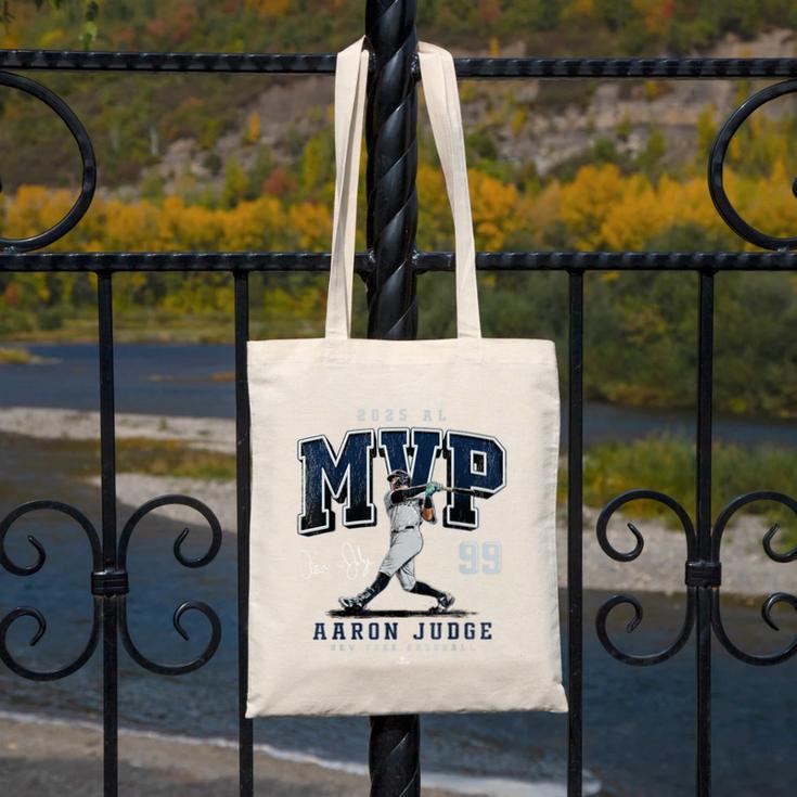 Aaron Judge 2025 AL MVP New York Baseball MLBPA Canvas Tote Bag Aaron Judge 2025 AL MVP New York Baseball MLBPA Canvas Tote Bag