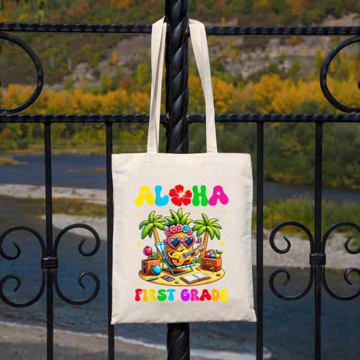 Aloha First Grade Pineapple Hawaii Back To School Kids Girl Canvas Tote Bag Aloha First Grade Pineapple Hawaii Back To School Kids Girl Canvas Tote Bag