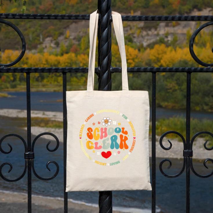 Attendance School Clerk Appreciation Week Back To School Canvas Tote Bag