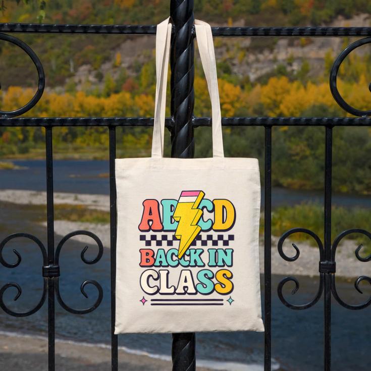 Back To School ABCD Back In Class Canvas Tote Bag Back To School ABCD Back In Class Canvas Tote Bag