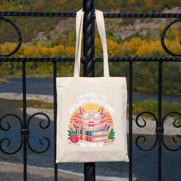 Back To School Axolotl Design For Pre-K Students Canvas Tote Bag Back To School Axolotl Design For Pre-K Students Canvas Tote Bag