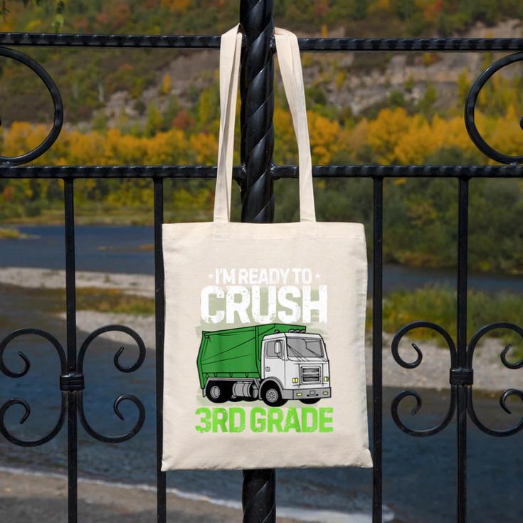 Back To School First Day Of 3rd Grade Garbage Truck Boys Canvas Tote Bag Back To School First Day Of 3rd Grade Garbage Truck Boys Canvas Tote Bag