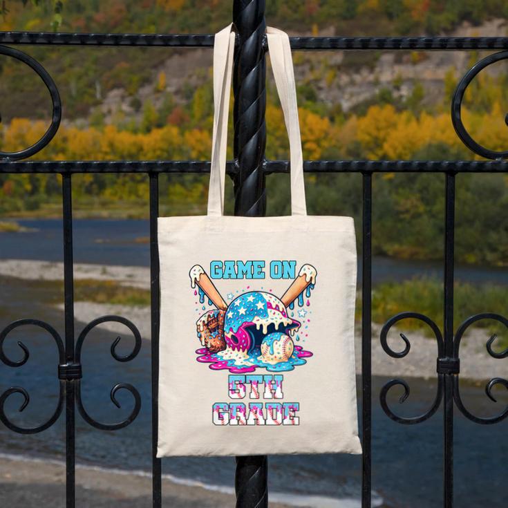 Back To School Game On Fifth Grade Baseball First Day Boys Canvas Tote Bag