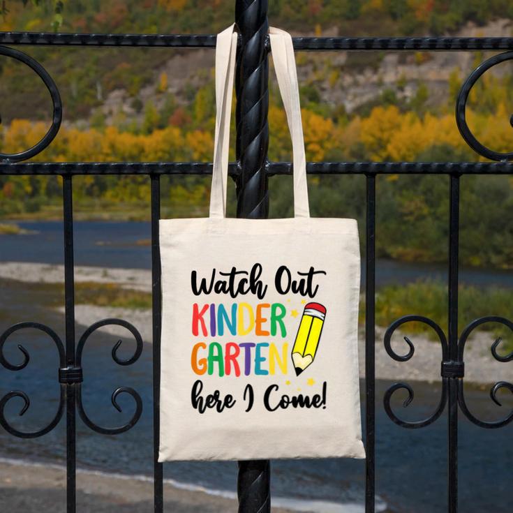 Back To School Kids Watch Out Kindergarten Here I Come Canvas Tote Bag Back To School Kids Watch Out Kindergarten Here I Come Canvas Tote Bag