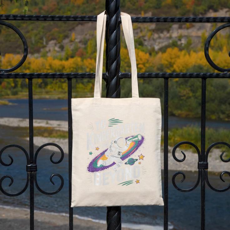 Back To School To Kindergarten And Beyond Astronaut In Space Premium Tri-Blend Canvas Tote Bag Back To School To Kindergarten And Beyond Astronaut In Space Premium Tri-Blend Canvas Tote Bag