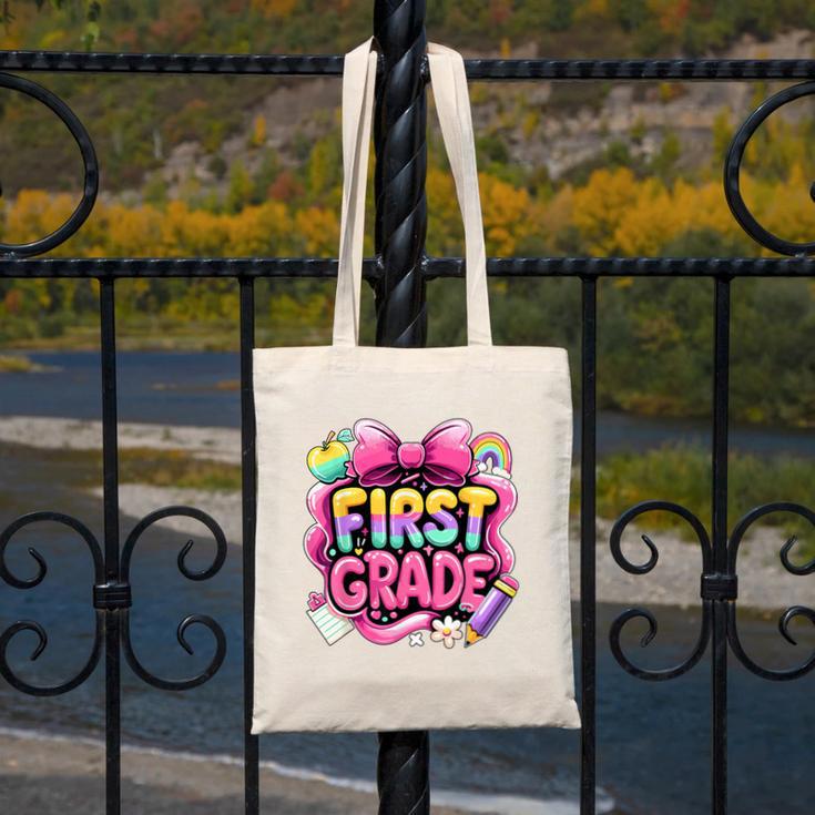 Back To School Team 1st Grade First Grade Canvas Tote Bag