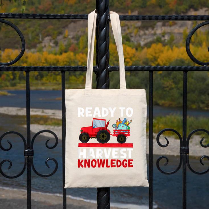 Back To School Tractor Farmer Boys First Day Of School Kids Canvas Tote Bag Back To School Tractor Farmer Boys First Day Of School Kids Canvas Tote Bag