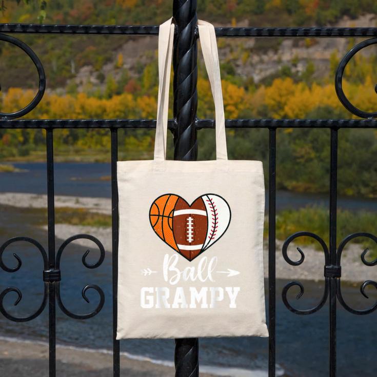 Ball Grampy Basketball Football Baseball Player Canvas Tote Bag