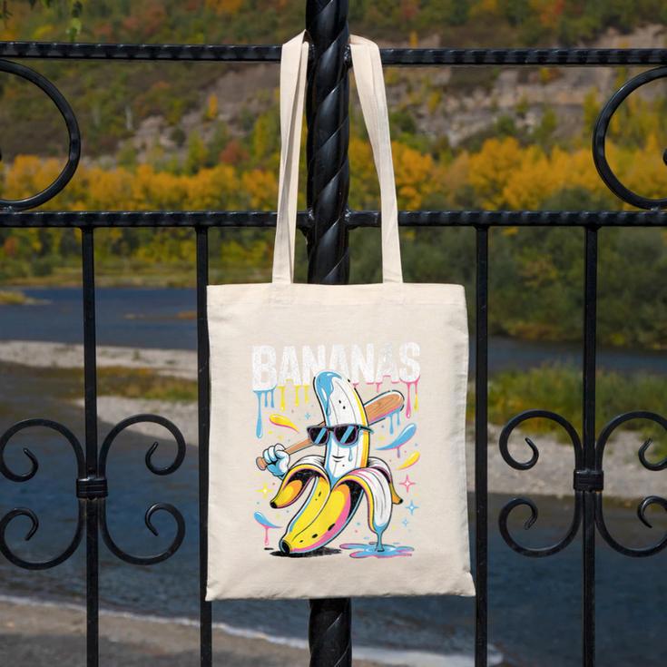 Banana Baseball Drip Kids Youth Boys Girls Sport Teens Canvas Tote Bag