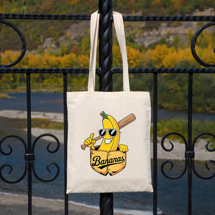Banana Baseball Fruit Canvas Tote Bag Banana Baseball Fruit Canvas Tote Bag