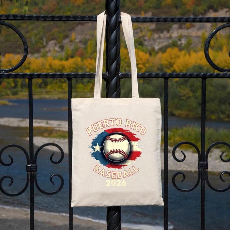 Baseball 2026 Puerto Rico Island Pride Sports Theme Canvas Tote Bag Baseball 2026 Puerto Rico Island Pride Sports Theme Canvas Tote Bag