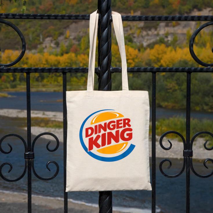 Baseball Dinger King Logo For Home Run Players And Fan Canvas Tote Bag Baseball Dinger King Logo For Home Run Players And Fan Canvas Tote Bag