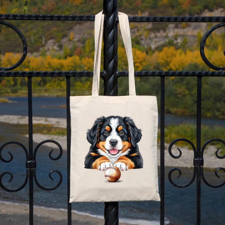 Baseball Dog Men & Women Canvas Tote Bag