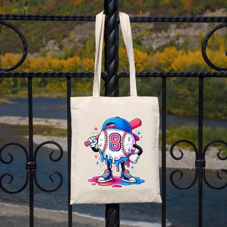 Baseball Drip 8th 8 Year Old Birthday Boys Pitcher Player Canvas Tote Bag Baseball Drip 8th 8 Year Old Birthday Boys Pitcher Player Canvas Tote Bag