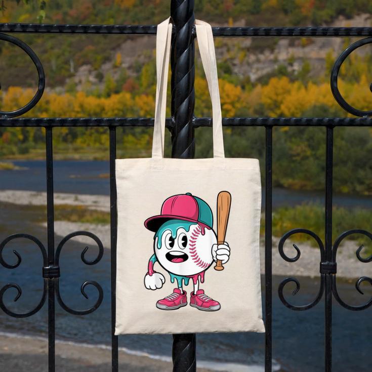 Baseball Drip Boys Ice Cream Youth Canvas Tote Bag Baseball Drip Boys Ice Cream Youth Canvas Tote Bag