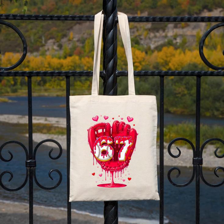 Baseball Drip Ice Cream Valentine Youth Boys Girls Sport Canvas Tote Bag Baseball Drip Ice Cream Valentine Youth Boys Girls Sport Canvas Tote Bag