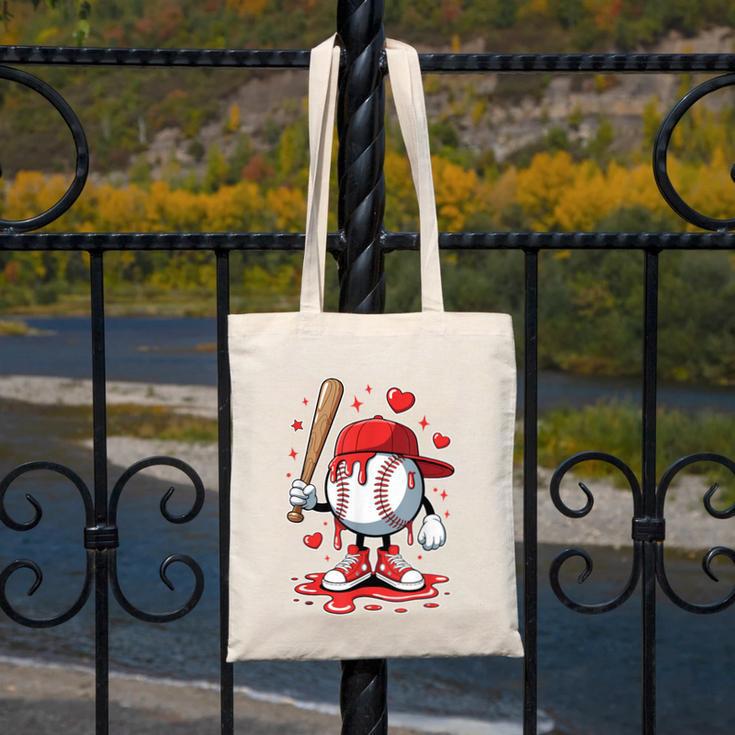 Baseball Drip Icecream Apparel Youth Boy Valentine Canvas Tote Bag