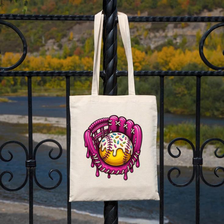 Baseball Drip Pink Glove Respect The Drip Youth Boys Girls Canvas Tote Bag Baseball Drip Pink Glove Respect The Drip Youth Boys Girls Canvas Tote Bag