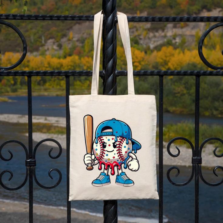 Baseball Drippy Style Apparel For Boys Youth Cool Baseball Canvas Tote Bag