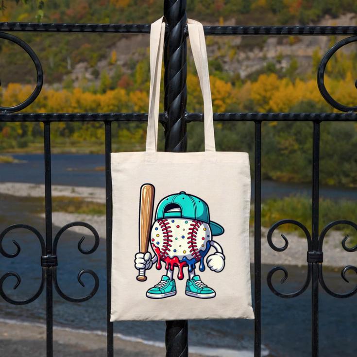 Baseball Drippy Style Apparel For Boys Youth Drip Baseball Canvas Tote Bag
