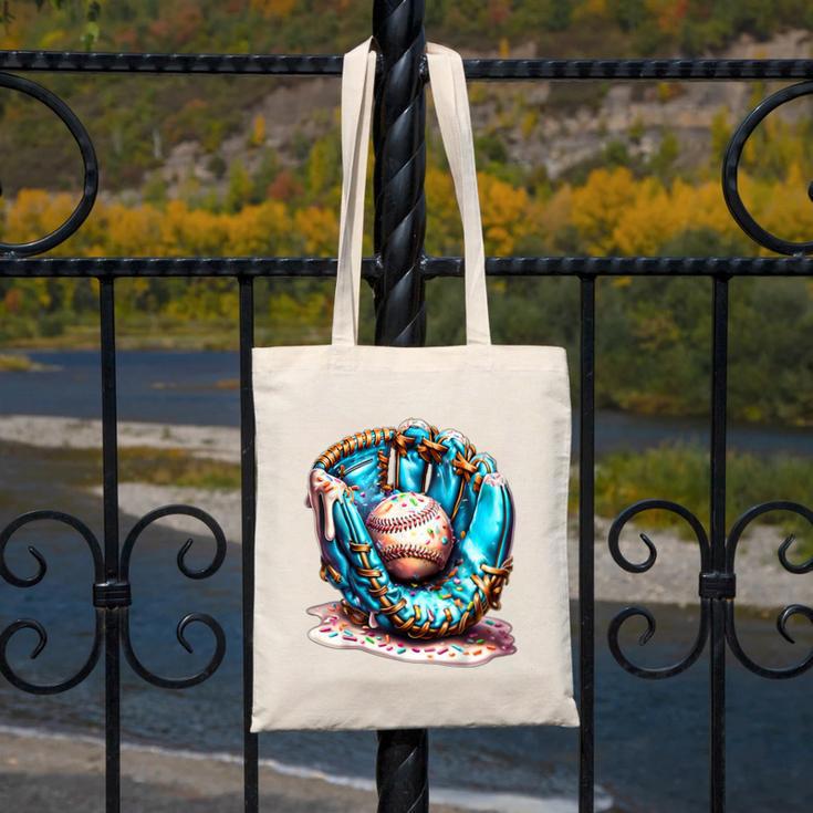 Baseball Lifestyle Apparel Youth Baseball Drip Ice Cream Canvas Tote Bag Baseball Lifestyle Apparel Youth Baseball Drip Ice Cream Canvas Tote Bag