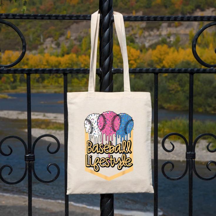 Baseball Lifestyle Ball Sprinkles Drip Boys Kids Men Teen Canvas Tote Bag