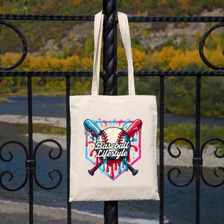 Baseball Lifestyle Shirt Youth Baseball Drip Icecream Boys Canvas Tote Bag Baseball Lifestyle Shirt Youth Baseball Drip Icecream Boys Canvas Tote Bag