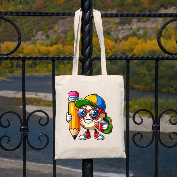 Baseball Lovers Pencil Back To School Kids Boys Girls Canvas Tote Bag Baseball Lovers Pencil Back To School Kids Boys Girls Canvas Tote Bag